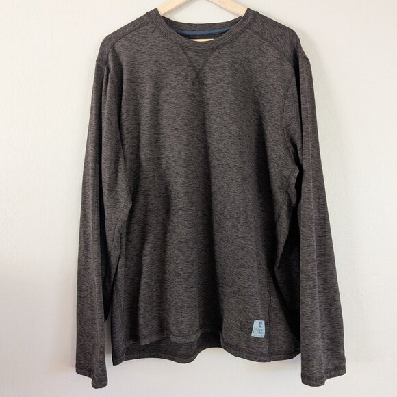 Rugged Elements Long Sleeve Crew Tee Chocolate Brown Men's XL Outdoors Utility - Picture 1 of 7